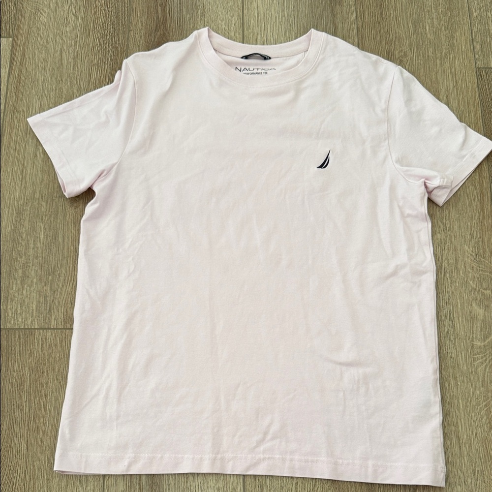 Nautica Men's Light Pink Short Sleeve Tee